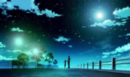 动漫夜晚图片,梦幻光影之旅